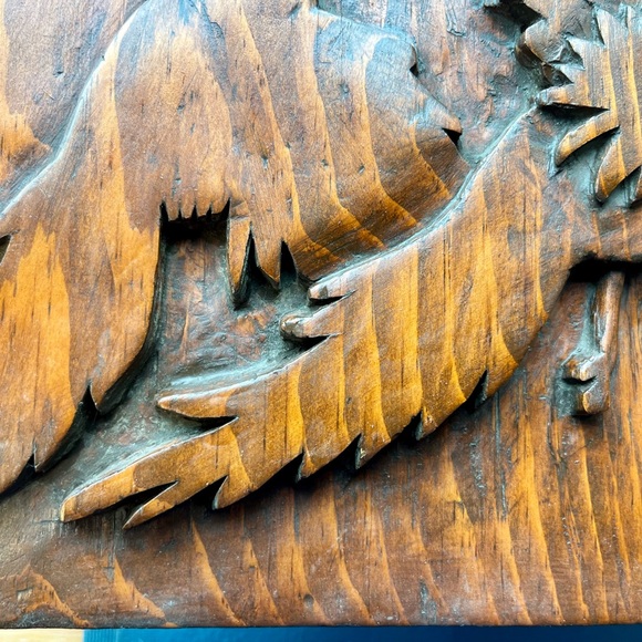 Vintage Hand carved Wood Pheasant Wall Art Eclectic Grandpa - Picture 4 of 12